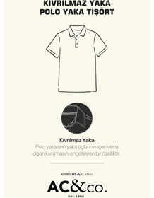 Resim AC&Co / Altınyıldız Classics Altinyildiz Classics Erkek Havacı Mavi Slim Fit Dar Kesim Polo Yaka %100 Pamuk Tişört 4A4820200001HVMXXL Mavi 