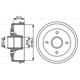 Resim Bosch 0986477061 Fren Kampanası Arka Logan 0412 Sandero 08/12 6001548126 