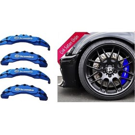 Resim Audi A1 Fren Disk Kaliper Kapağı Mavi 4'lü Yağ Hortumlu 