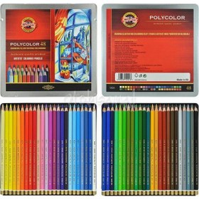 Resim Koh-I-Noor Polycolor Kuru Boya Kalemi 48Li Set 