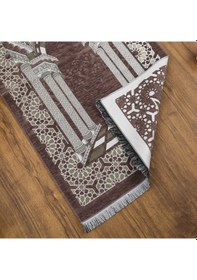 Resim Medine Lüks Şönil Seccade Kahverengi 66 X 120 Cm 520 Gr 