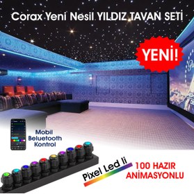 Resim coraxads 10 Çıkışlı Işık kaynağı + 300mt 0,75mm + 100mt 1,00 mm + 100 mt 1,5mm kablo özel set 