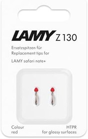 Resim LAMY Safari Note+ Yedek Uç Kırmızı (2 Adet) - Değiştirilebilir Lamy Z130 Uç - Stylus Kalem Uçları Apple Pencil Alternatifi Lamy Safari Note+ için 