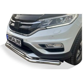 Resim Omsa Honda Cr-v Vegas Ön Alt Koruma Çap:60-42 Krom 2015-2018 Arası 