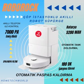 Resim Roborock Ultra Lux Premium Akıllı Robot Süpürge 