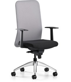 Resim Bürotime Comfy Çalışma Koltuğu | Sabit Kol | Krom Ayak | Gri/siyah 