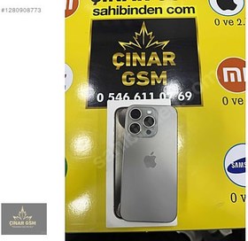 Resim Apple iPhone 15 Pro Max İkinci El YD | 256 GB | Natürel Titanyum 