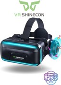 Resim VR Shinecon Sanal Gerçeklik Gözlüğü Kulaklıklı 3d Vr Filmler Video Oyunları Tüm Telefonlara Uyumlu 