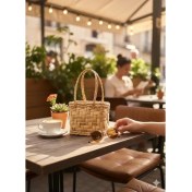 Resim Ss Eral Koop Mini Hasır El Çantası El Yapımı – Doğal El Örgüsü 