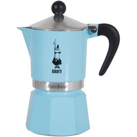 Resim Bialetti Rainbow Moka Pot 3 Cup Açık Mavi 
