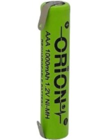 Resim Orion İnce Kalem Aaa Şarjlı 1.2 V 1000 Mah Tıraş Makinesi Pili 
