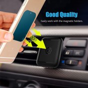 Resim Ultra-ince araba cep telefonu mıknatıs levhası, araba tutucu için manyetik metal plaka, yuvarlak manyetik cep telefonu braketi yaması, evrensel dairesel ve kare metal disk güçlü yapışkanlı çıkartma ile uygun mobil telefonlar için 