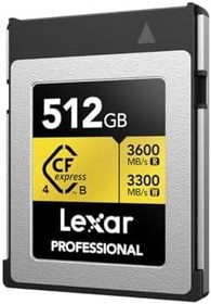Resim Lexar Gold Serisi Profesyonel CFexpress 4.0 Tip-B Bellek Kartı - 512GB 