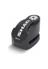 Resim Shad Disk Kilidi Alarmlı 6 Mm Siyah 120db 