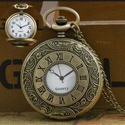 Resim Wolawood Nostaljik Köstekli Saat Vintage, Antika Tarz Şık Cep Saati Özel Seri Vıp Tasarım Retro Hediyelik 