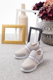 Resim Slipcat Tedy Unisex Kadın Bağcıksız Rahat Esnek Günlük Sneaker Spor Ayakkabı 