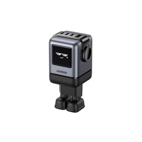 Resim Ugreen Nexode Uno 100W Robot GaN Hızlı Şarj Cihazı 3xUSB-C, 1xUSB-A, Gri 