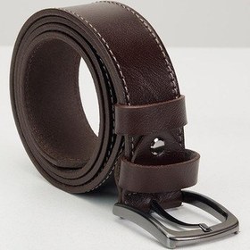 Resim Tudors Erkek %100 Hakiki Deri 4 Cm Spor Kahverengi Kemer-30073 