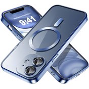 Resim Fibaks Apple Iphone 11 Uyumlu Kılıf Kamera Lens Korumalı Magsafe Şarj Kilifi Şeffaf Renkli Yumuşak Kapak 