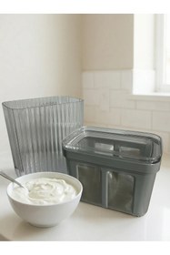 Resim Florya Concept Kapaklı Yoğurt Filtresi Süzgeçli Yoğurt Süzme Kabı 