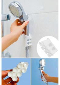 Resim Vantuzlu Duş Başlığı Tutucu Slikon Vakumlu Vilada Süpürge Duş Baş Diğer 