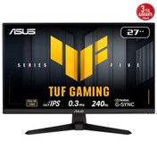 Resim Asus TUF Gaming VG279QM5A 27 0.3ms 240Hz FullHD DP 2xHDMI Hoparlör Fast IPS LED ELMB Sync Premium Gaming Monitör 