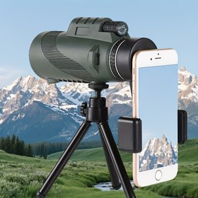 Resim Profesyonel Kalite 10X42 Monoküler Teleskop - Yüksek Kaliteli Prizma, Taşınabilir HD, Telefon Klipsi/Tripod Uyumlu Fotoğraf/Video, Konserler, Kuş Gözlemi & Tatil Hediyeleri İçin İdeal, Konser İzleme, Şık Tasarım, Dayanıklı Yapı 
