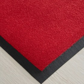 Resim Dormot 1Modern Kırmızı Nem Alıcı, Toz Alıcı Paspas, Dış Mekan Kapı Önü Paspası 40x60cm 