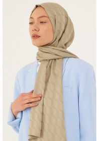 Resim Mirsoy Scarf Dalga Desen İpeksi Jakar Şal - Ada Çayı Açık Yeşil 