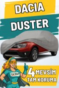 Resim Car Shell Dacia Duster Uyumlu Araba Brandası Su ve Güneş Geçirmez Çizilmez Miflonlu Örtü Oto Örtü 