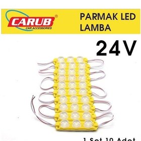 Resim Camlı Soft Parmak Lamba Seti 10 Adet Sarı 24V BR0409937 