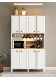 Resim Kuzeylife Armoni Kahve Köşesi Led Aydınlatmalı Beyaz 