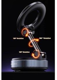 Resim Manyetik Vakumlu Katlanır Araç Telefon Tutucu Ayna-cam-araba Magsafe Araç Tutucu X68 