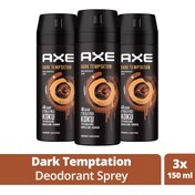 Resim Erkek Deodorant & Bodyspray Dark Temptation 48 Saat Etkileyici Koku Vücut Spreyi 150 ml X3 Adet 