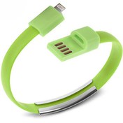 Resim CDG-CNV68 Apple iPhone iPad Lightning Yeşil Bileklik Şarj Data Kablosu Codegen