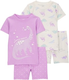 Resim Carter's Kız Bebek Pijama Set 4'lü Paket 