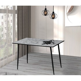 Resim 60 x 100 cm Masa Mutfak Masası Yemek Masası Çalışma Masası Beyaz 