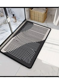 Resim Melyna Gri 60x100 Banyo Paspası Djt Renkli 