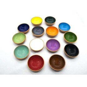 Resim Athstore Sosluk Reçellik Çerezlik Lokumluk Kase 14 Lü Set Karışık Renkli 