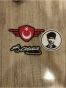 Resim Özden Nakış Atatürk üçlü set . Cırtlı.. 