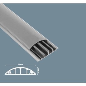 Resim Mutlusan Kablo Kanalı 30 Metre Balık Sırtı Yapışkanlı 75X18 Mm 