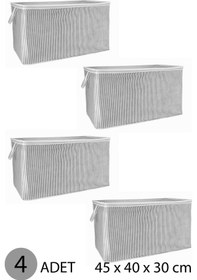 Resim Kazak Hurcu Mini Hurç 45x40x30 Cm Gri - 4 Adet Renkli 