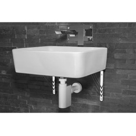 Resim Studor trap vent otomatik hava alma valfli lavabo sifonu, beyaz, süzgeçsiz - kendi kendini temizleyen hızlı akışlı gider, kötü lağım kanalizasyon kokusu önleyici, banyo, tuvalet, lavabo koku çözümü 