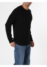 Resim Colin's Regular Fit Siyah Erkek Kazak CL1054867_Q1.V1_BLK 