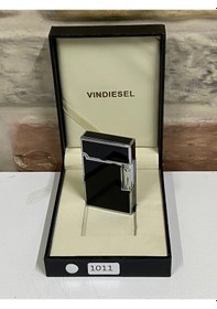 Resim Vindiesel Marka Siyah Gri Renk Gazlı Model Kişiye Özel Çakmak 