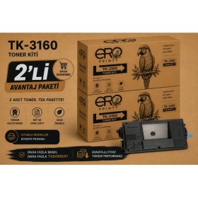 Resim Ero Print Kyocera Ecosys P3060DN Muadil Toner - 2'li Avantaj Paket 