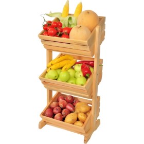 Resim Tahta Bahçesi Ahşap Sebzelik Meyvelik 