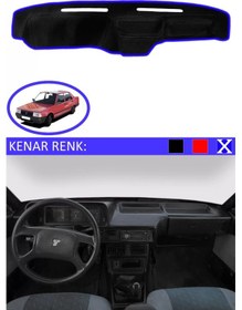 Resim Alçak Göğüstorpido Koruma Halısı Siyah Kenar Renk Mavi Tofaş İle Uyumlu 