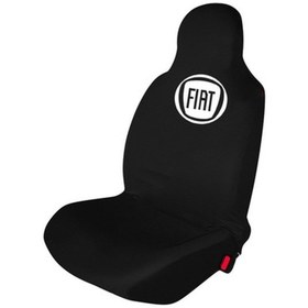Resim Fiat Linea Penye Oto Koltuk Kılıfı - Marka Logo Baskılı - Siyah 