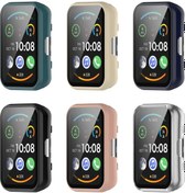 Resim Sones Huawei Watch Fit Pc + 9h Temperli Film Entegre Saat Koruyucu Kılıf 
